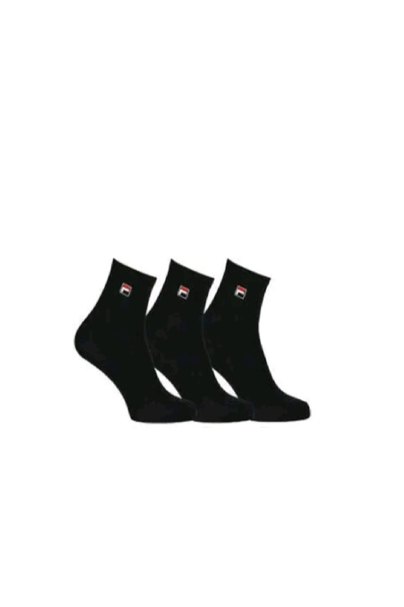 3 Paia di calzini di cotone Fila colore nero